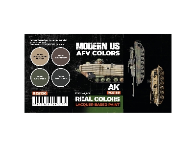 Rcs130 Modern Us Afv Colors Set - zdjęcie 2