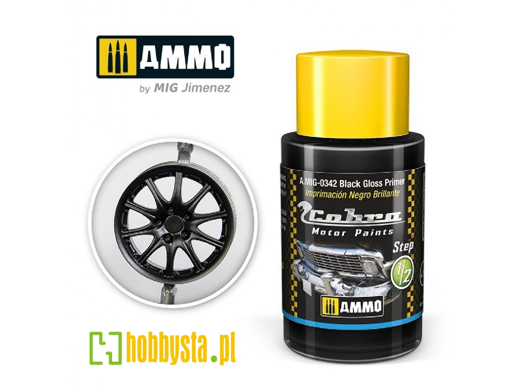 A.Mig-0342 Cobra Motor Black Gloss Primer - zdjęcie 1 A.Mig-0342 Cobra Motor Black Gloss Primer - zdjęcie 1