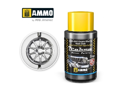 A.Mig-0343 Cobra Motor Chrome Effect For Black Gloss - zdjęcie 1