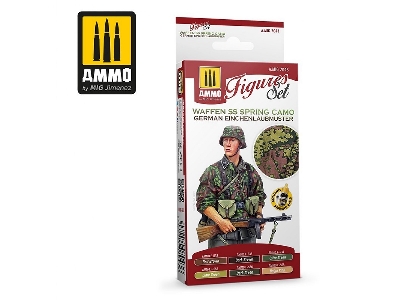 A.Mig-7043 Waffen Ss Spring Camo - German Einchenlaubmuster Figures Set - zdjęcie 1