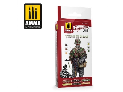 A.Mig-7043 Waffen Ss Spring Camo - German Einchenlaubmuster Figures Set - zdjęcie 2
