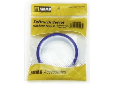 Softouch Velvet Masking Tape #4 (20mm X 25m)  - zdjęcie 1