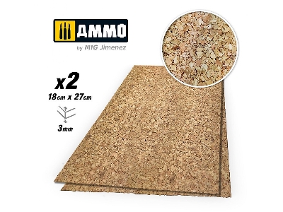 Create Cork - Thick Grain (3 Mm / 180 X 270 Mm) - 2 Pcs - zdjęcie 1
