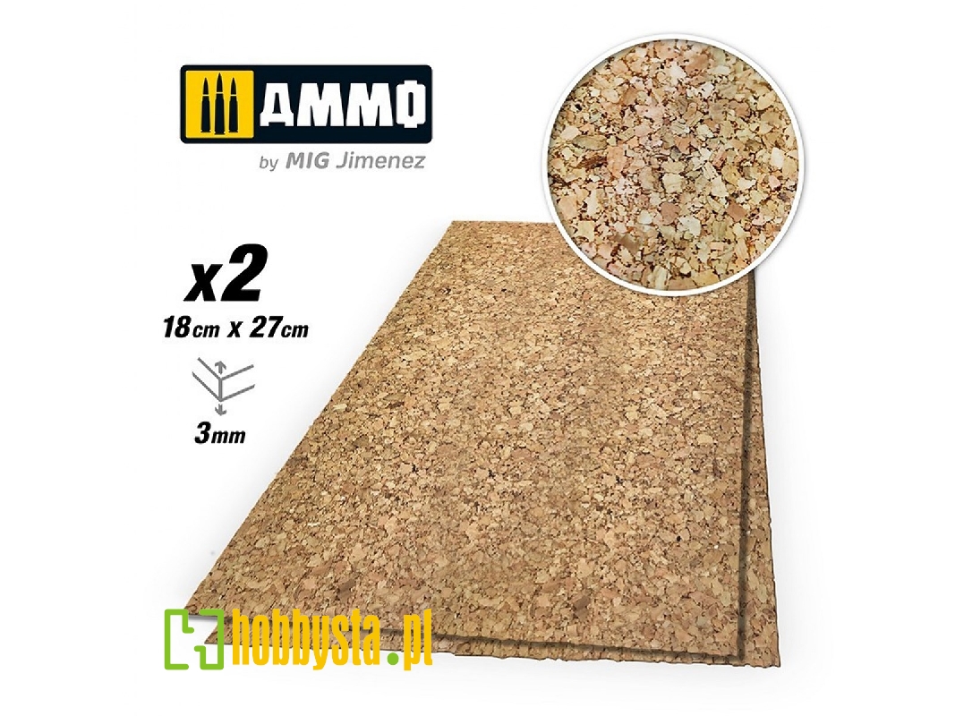 Create Cork - Thick Grain (3 Mm / 180 X 270 Mm) - 2 Pcs - zdjęcie 1 Create Cork - Thick Grain (3 Mm / 180 X 270 Mm) - 2 Pcs - zdjęcie 1