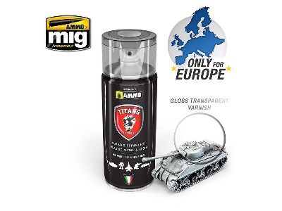 A.Mig Tth114 Gloss Transparent Vanish Primer Spray (Titans Hobby) - zdjęcie 1