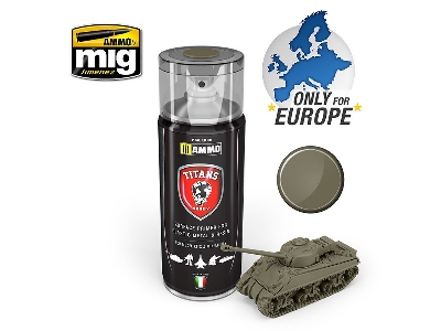 A.Mig Tth120 Us Olive Drab Matt Primer Spray (Titans Hobby) - zdjęcie 1