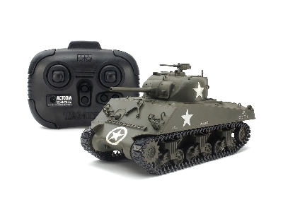 Rc U.S. Medium Tank M4a3 Sherman (With Control Unit) - zdjęcie 2