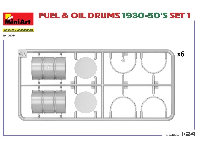 Fuel & Oil Drums 1930-50&#8217;s Set 1. German Type - zdjęcie 3