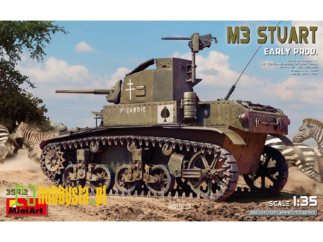 M3 Stuart Early Prod. - zdjęcie 1 M3 Stuart Early Prod. - zdjęcie 1