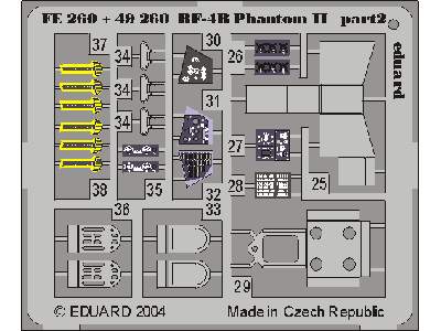  RF-4B 1/48 - Hasegawa - blaszki - zdjęcie 3