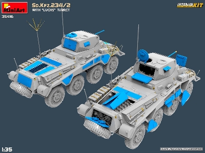 Sd.Kfz.234/2 With “luchs” Turret. Interior Kit - zdjęcie 5