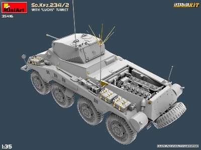 Sd.Kfz.234/2 With “luchs” Turret. Interior Kit - zdjęcie 8
