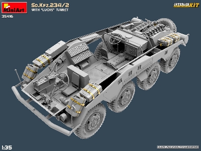Sd.Kfz.234/2 With “luchs” Turret. Interior Kit - zdjęcie 10