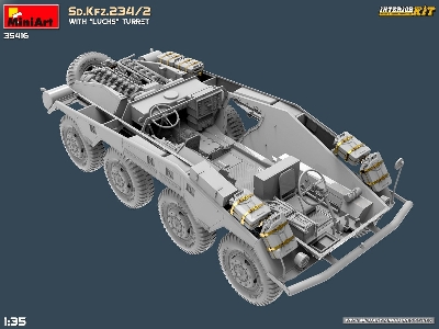 Sd.Kfz.234/2 With “luchs” Turret. Interior Kit - zdjęcie 12