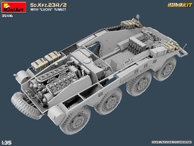 Sd.Kfz.234/2 With “luchs” Turret. Interior Kit - zdjęcie 13