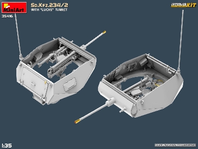 Sd.Kfz.234/2 With “luchs” Turret. Interior Kit - zdjęcie 14