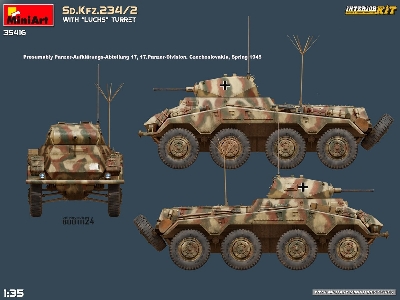 Sd.Kfz.234/2 With “luchs” Turret. Interior Kit - zdjęcie 17