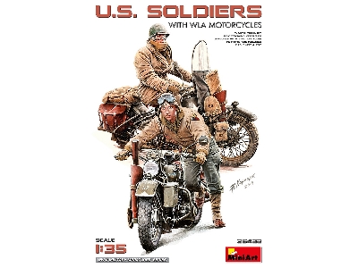 U.S. Soldiers With Wla Motorcycles - zdjęcie 1
