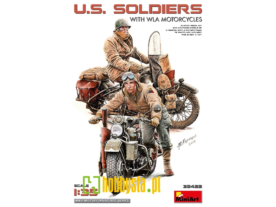 U.S. Soldiers With Wla Motorcycles - zdjęcie 1 U.S. Soldiers With Wla Motorcycles - zdjęcie 1