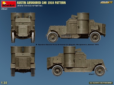 Austin Armoured Car 1918 Pattern. British Service Dunsterforce. Interior Kit - zdjęcie 9