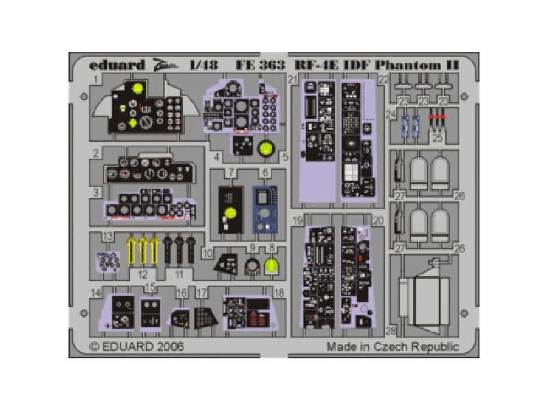 RF-4E IDF 1/48 - Hasegawa - blaszki - zdjęcie 1 RF-4E IDF 1/48 - Hasegawa - blaszki - zdjęcie 1