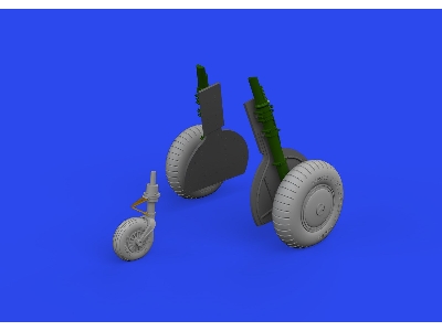 Bf 108 regular wheels LööKplus 1/48 - EDUARD - zdjęcie 8