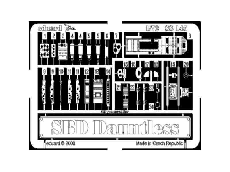 SBD 1/72 - Hasegawa - blaszki - zdjęcie 1 SBD 1/72 - Hasegawa - blaszki - zdjęcie 1