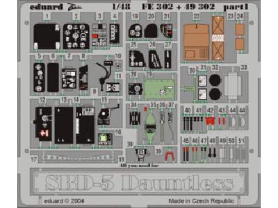  SBD-5 1/48 - Accurate Miniatures - blaszki - zdjęcie 1