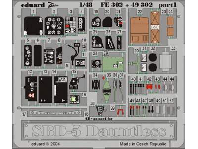  SBD-5 1/48 - Accurate Miniatures - blaszki - zdjęcie 2