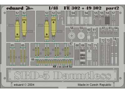  SBD-5 1/48 - Accurate Miniatures - blaszki - zdjęcie 3