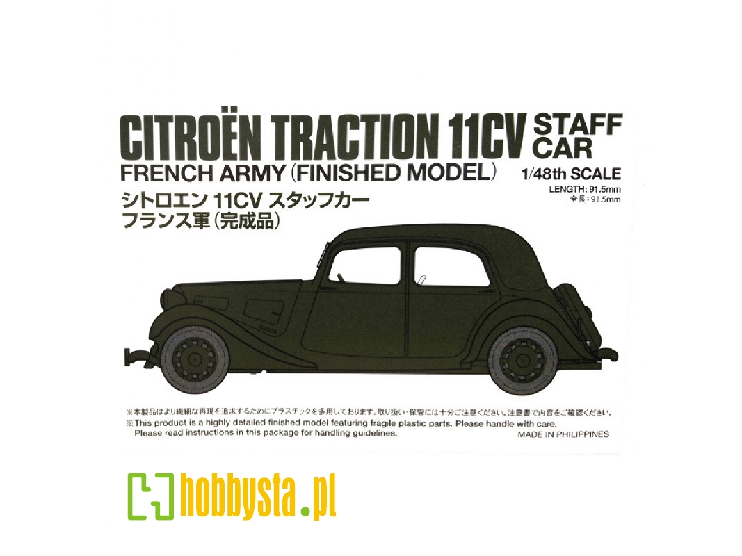 Citroën Traction 11cv Staff Car - French Army (Finished Model) - zdjęcie 1 Citroën Traction 11cv Staff Car - French Army (Finished Model) - zdjęcie 1