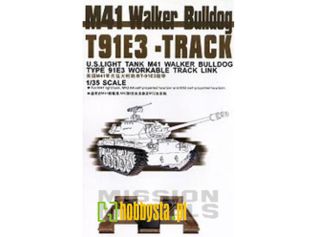 M41 Walker Bulldog T91E3 Workable Track - zdjęcie 1 M41 Walker Bulldog T91E3 Workable Track - zdjęcie 1