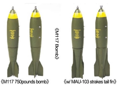 Air-to-ground Weaponry Set [a] Us Aircraft Bomb Weapon Set - zdjęcie 4