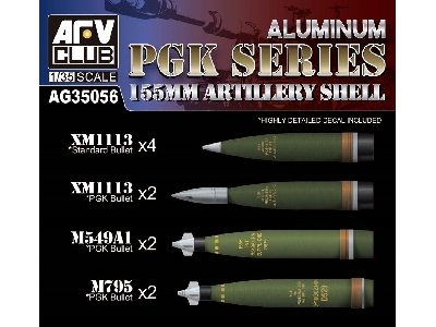 New Aluminum 155mm Artillery Shell Pgk Series - zdjęcie 1