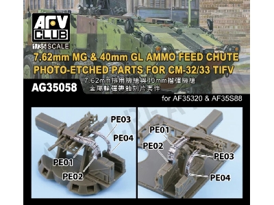 7.62mm Mg & 40mm Gl - Ammo Feed Chute (Pe Parts For Cm-32 / Cm-33 Tifv) - zdjęcie 1