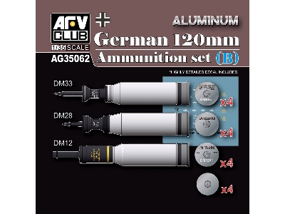 Modern German 120mm Tank Ammunition Set B (Aluminium) - zdjęcie 1