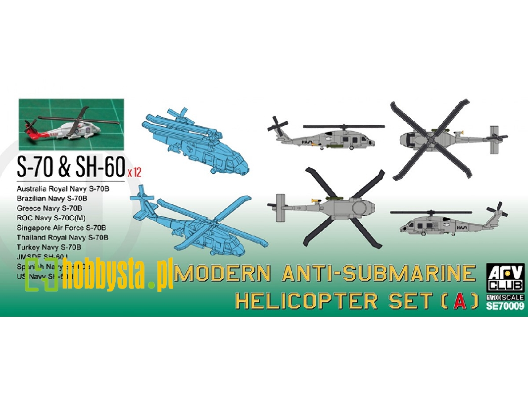 Modern Anti-submarine Helicopter Set A (S-70 & Sh-60) - zdjęcie 1 Modern Anti-submarine Helicopter Set A (S-70 & Sh-60) - zdjęcie 1