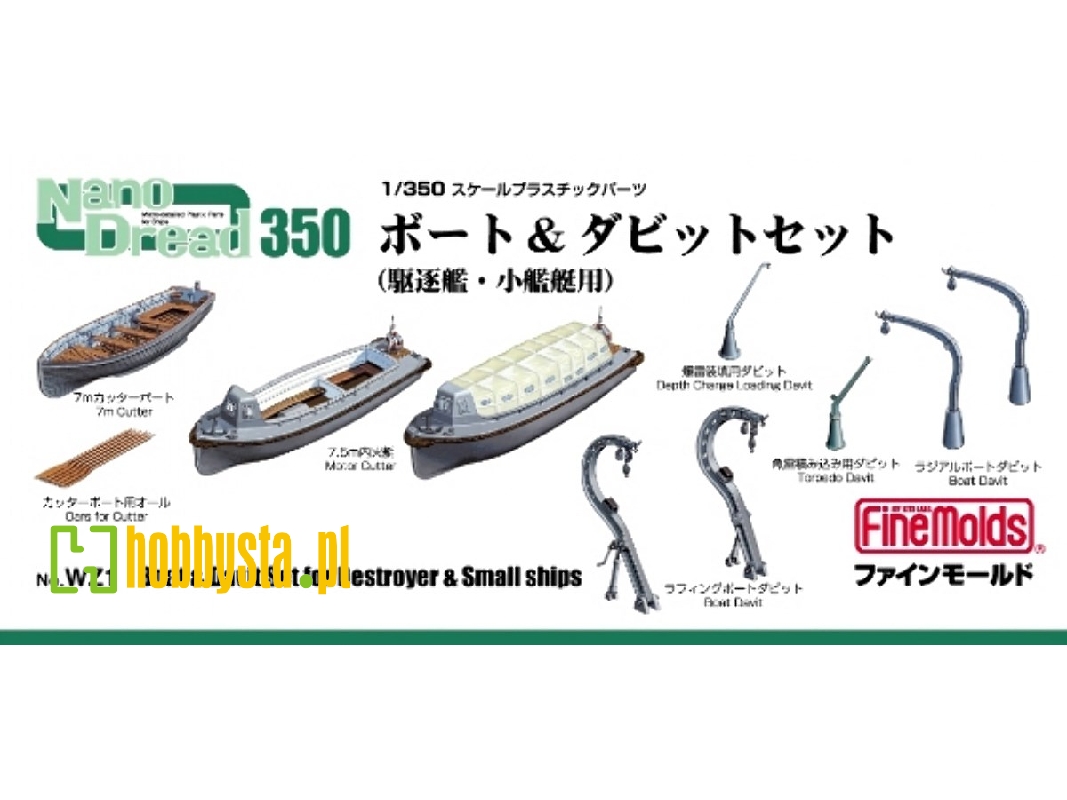 Boats & Davits Set (Destroyer And Oter Small Sips) - zdjęcie 1 Boats & Davits Set (Destroyer And Oter Small Sips) - zdjęcie 1