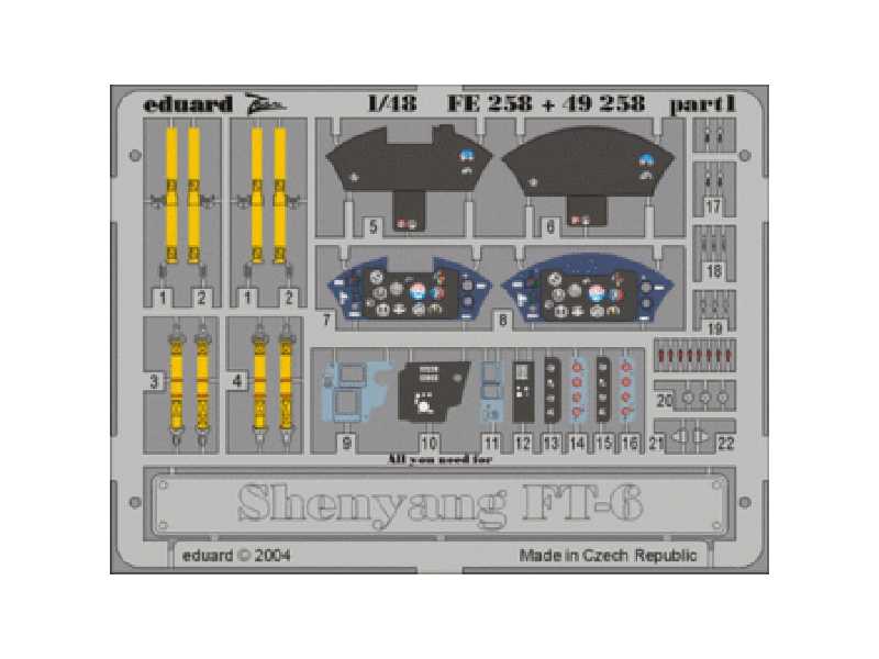 Shenyang FT-6 1/48 - Trumpeter - blaszki - zdjęcie 1 Shenyang FT-6 1/48 - Trumpeter - blaszki - zdjęcie 1
