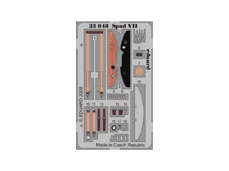 Spad VII S. A. 1/32 - Roden - blaszki - zdjęcie 1 Spad VII S. A. 1/32 - Roden - blaszki - zdjęcie 1