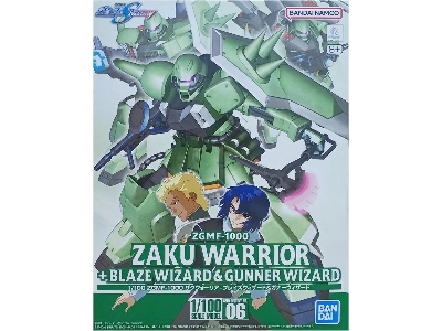 Zgmf-1000 Zaku Warrior With Blaze Wizard And Gunner Wizard - zdjęcie 1