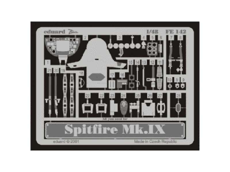  Spitfire Mk. IX 1/48 - Icm - blaszki - zdjęcie 1