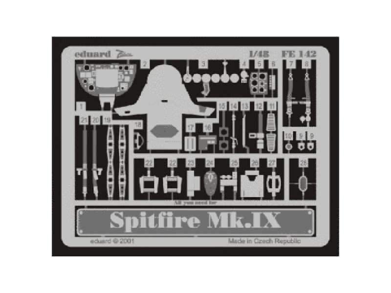 Spitfire Mk. IX 1/48 - Icm - blaszki - zdjęcie 1 Spitfire Mk. IX 1/48 - Icm - blaszki - zdjęcie 1