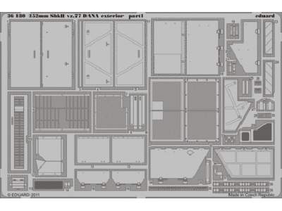  152mm ShkH vz.77 DANA exterior 1/35 - Hobby Boss - blaszki - zdjęcie 1