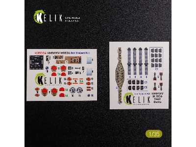 'humvee' Hmmwv M1036 With Tow Desert Version Interior 3d Decal For Italeri Kit - zdjęcie 2