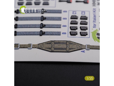 'humvee' Hmmwv M1036 With Tow Desert Version Interior 3d Decal For Italeri Kit - zdjęcie 6