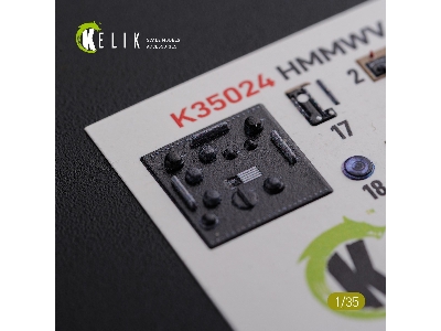 'humvee' Hmmwv M1036 With Tow Desert Version Interior 3d Decal For Italeri Kit - zdjęcie 10