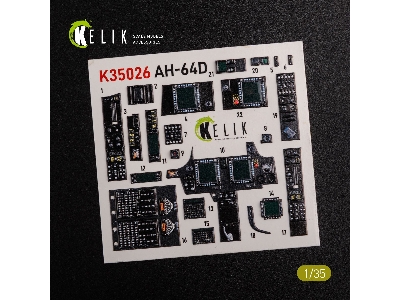 Ah-64d Apache Interior 3d Decals For Meng Kit - zdjęcie 4