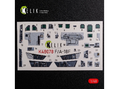 F/A-18f Super Hornet Interior 3d Decals For Meng Kit - zdjęcie 5