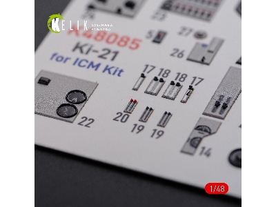 Ki-21 Interior 3d Decals For Icm Kit - zdjęcie 10